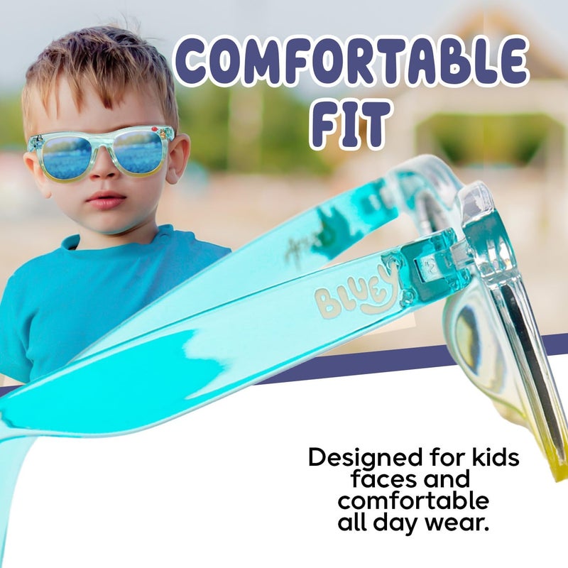 Sun-Staches Bluey Toddler Sunglasses - Arkaid Bluey Cateye with Comfortable UV-Protective Bluey Sunglasses Toddler Size w/t Soft Case - Image 5